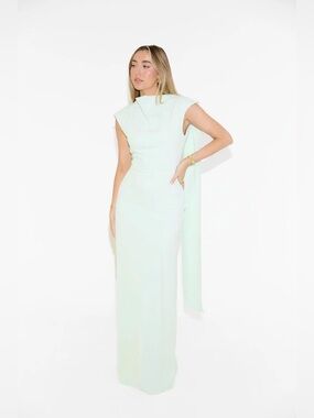 Odd Muse Mint Green Drapey Dress